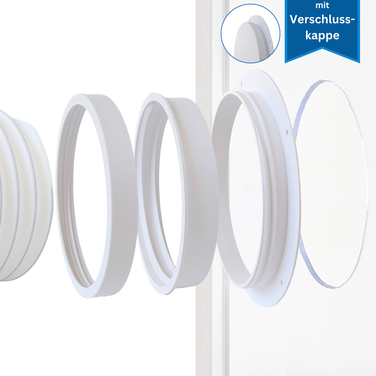 Adapter Klimaanlage Abluftschlauch ⌀ 150 mm – Rechtsgewinde