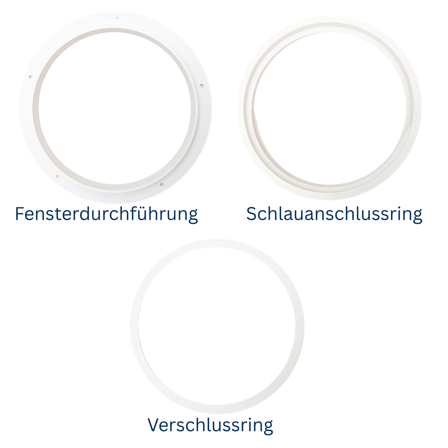 Adapter Klimaanlage Abluftschlauch ⌀ 150 mm – Rechtsgewinde