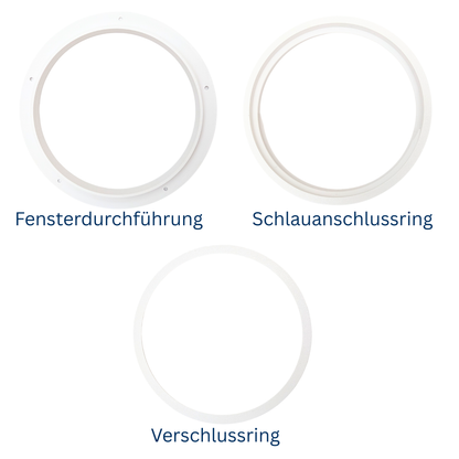 Adapter Klimaanlage Abluftschlauch ⌀ 150 mm – Rechtsgewinde