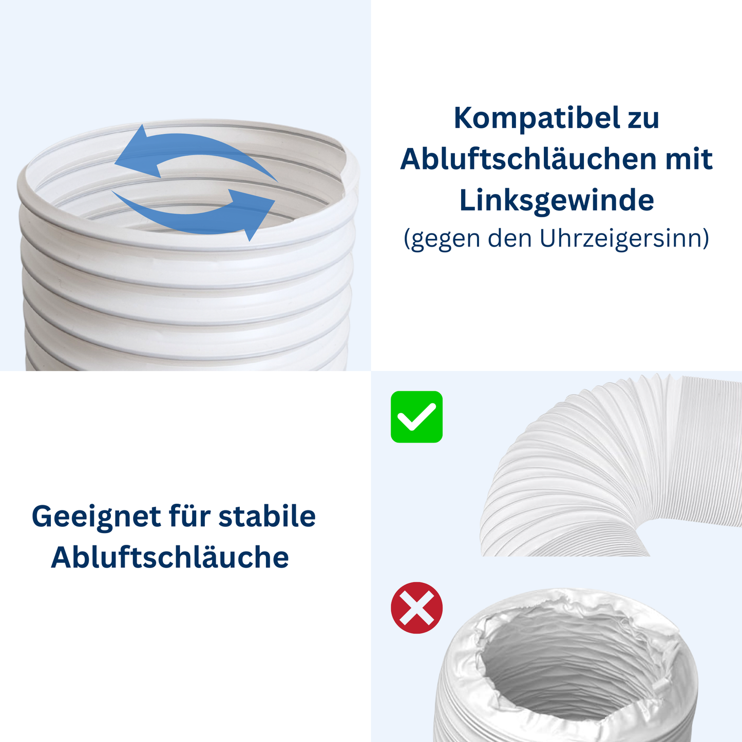 Adapter Klimaanlage Abluftschlauch ⌀ 154 mm