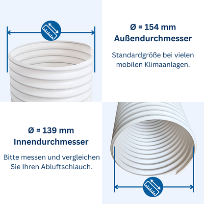 Adapter Klimaanlage Abluftschlauch ⌀ 154 mm