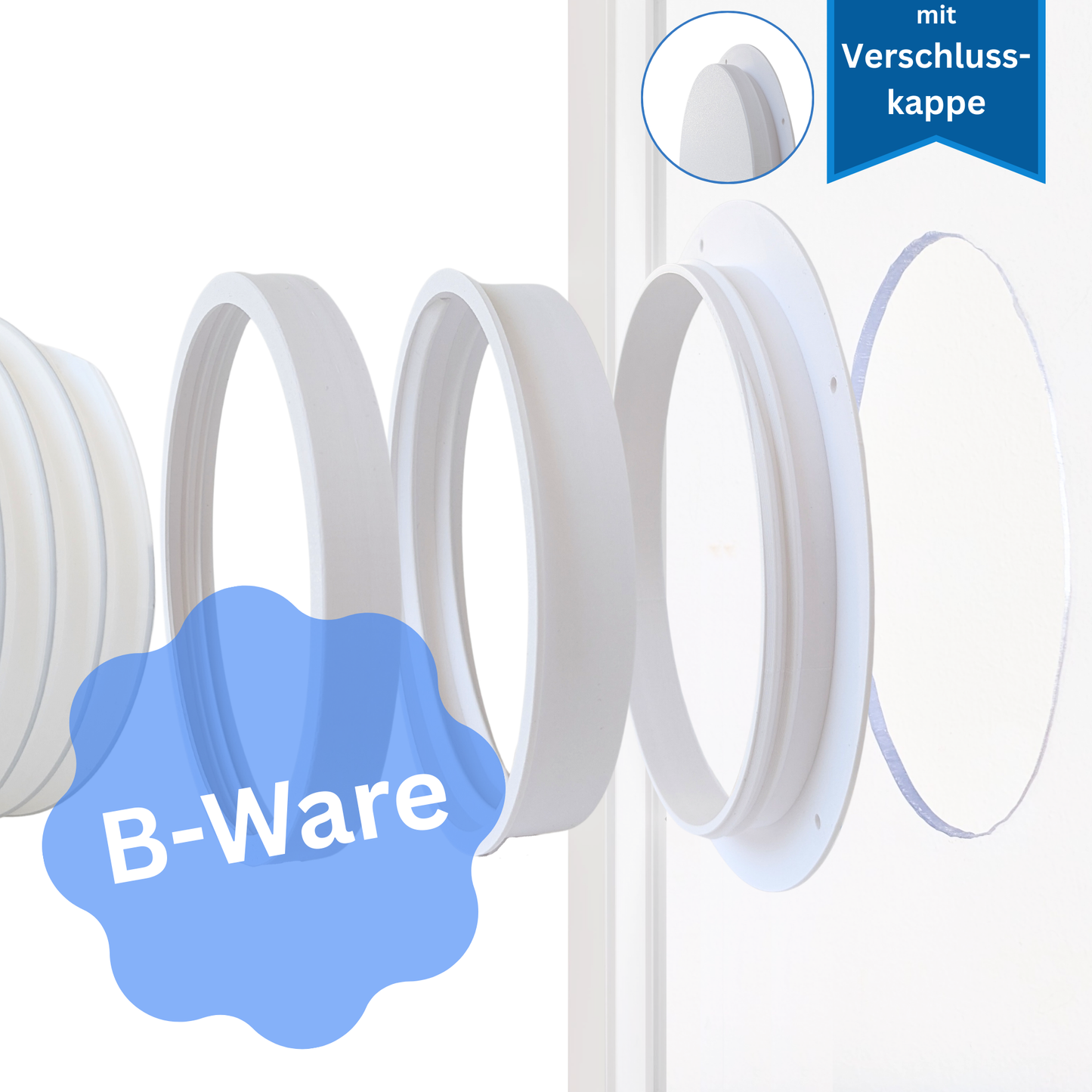 B-Ware: Adapter Klimaanlage Abluftschlauch ⌀ 150 mm - Linksgewinde (Standard)
