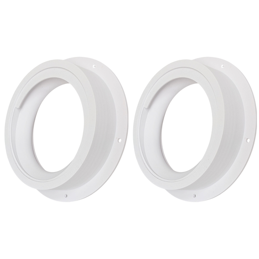 2 x Flansch Verbinder Abluftschlauch Ø 75 mm